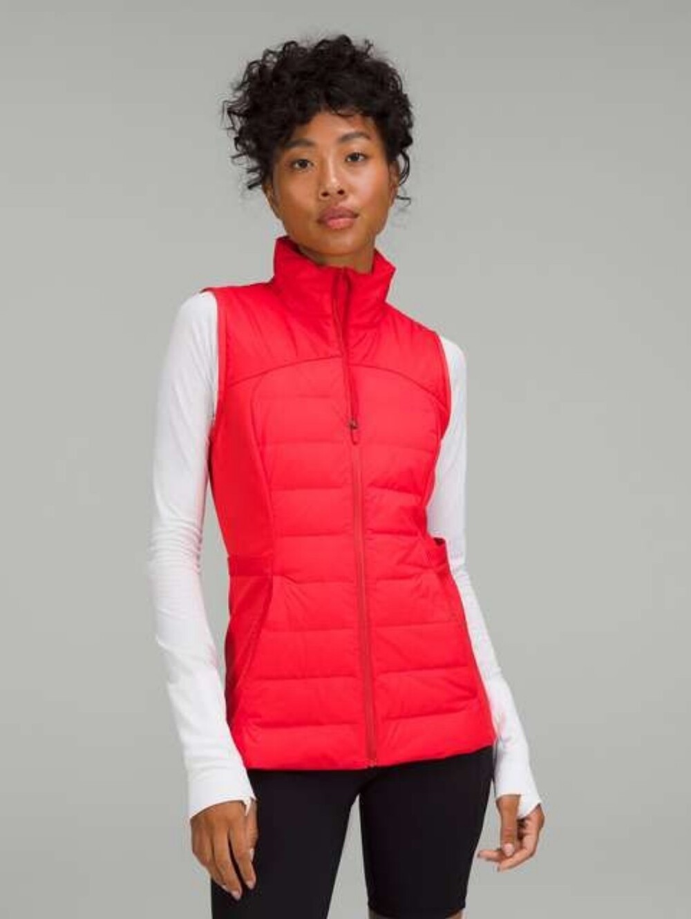 Lululemon Down for it all Vest Carnation Red Size 10